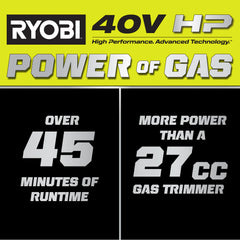 40V HP Brushless 16" Attachment Capable String Trimmer Kit
