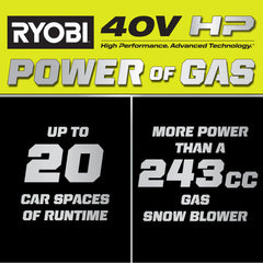 40V HP BRUSHLESS WHISPER SERIES 22" TWO-STAGE SNOW BLOWER KIT