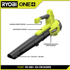 18V ONE+ 350 CFM BLOWER KIT