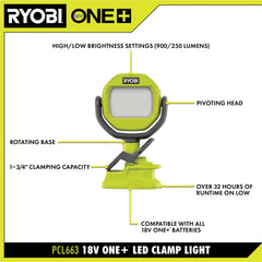 18V ONE+ LED CLAMP LIGHT