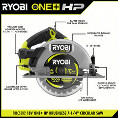 18V ONE+ HP Brushless 7-1/4" Circular Saw