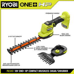 18V ONE+ HP Compact Brushless Shear/Shrubber Kit