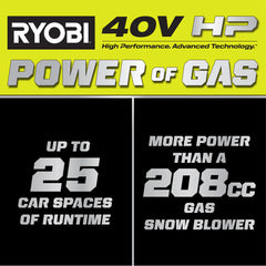 40V HP Brushless 21â Single-Stage Auger-Propelled Snow Blower Kit