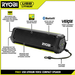 USB LITHIUM VERSE⢠COMPACT SPEAKER KIT