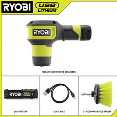 USB LITHIUM POWER SCRUBBER KIT