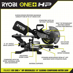 18V ONE+ HP BRUSHLESS 10" SLIDING COMPOUND MITER SAW