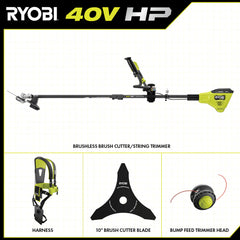 40V HP Brushless Brush Cutter/String Trimmer