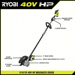 40V HP Brushless Edger