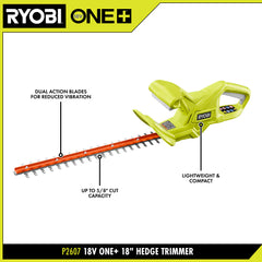 18V ONE+ 18" Hedge Trimmer