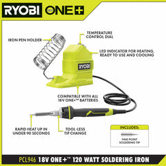 18V ONE+ 120W SOLDERING IRON