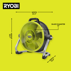 18V ONE+ HYBRID WHISPER SERIES 14" AIR CANNON FAN KIT