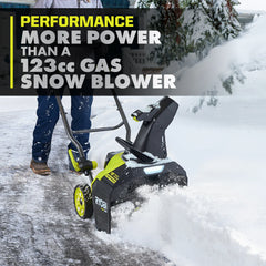40V HP Brushless 18â Single-Stage Auger-Propelled Snow Blower Kit