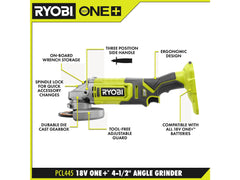 18V ONE+ 4-1/2" Angle Grinder Kit